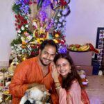 Devoleena Bhattacharjee Instagram - Ganpati Bappa Morya ❤️🥰🧿🙏🏻 Thank you Bappa 🤗 #ganeshchaturthi #blessed #gratitude Mumbai - मुंबई