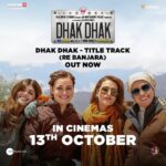 Dia Mirza Instagram – Two wheels, endless roads and unforgettable memories✨💖🐯💯🏍️

#DhakDhak title track #ReBanjara out NOW. 

In cinemas 13th October.

#RatnaPathakShah
 @fatimasanashaikh @sanjanasanghi96
 @taapsee #KevinVaz @ajit_andhare @pranjalnk @aayush_blm @dudeja_sahaab @parijat_joshi @sunidhichauhan5 jatindersingh.official @rishiduttaofficial @kundanvidyarthy #BabaBullehShah @Viacom18Studios #OutsidersFilms @blmpictures @zeemusiccompany