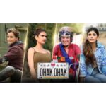 Dia Mirza Instagram - Taking you behind the scenes of this adventurous journey ⛰️💓🏍️🦋 #DhakDhak in cinemas NOW 💃🏻 Book your tickets: http://tr.ee/oNimCnCBwL Link in Bio 👆🏼 #RatnaPathakShah @fatimasanashaikh @sanjanasanghi96 @taapsee #KevinVaz @ajit_andhare @pranjalnk @aayush_blm @dudeja_sahaab @parijat_joshi @Viacom18Studios #OutsidersFilms @blmpictures @zeemusiccompany