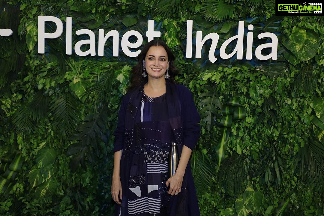 Dia Mirza Instagram - Recently spent an inspiring night at the @planetindia_ launch and screening! As one of the Planet India Advisory members, I had the privilege of witnessing this incredible campaign celebrating India's climate heroes πππ― From innovations to restore city lakes to women protecting the ghost of the mountains, these stories will touch your heart. Watch the series brought together by the most lovely @apnabhidu da on JioCinema and share your own stories using #PlanetIndia @pluctv @silverback_films #SustainableLiving #PeopleForPlanet #SDGs #GlobalGoals #NatureLove #NoPlanetB #EarthOurOnlyHome #G20 #TravellingBottle Bikaner House
