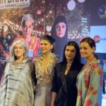 Dia Mirza Instagram - In a time when love is all we need. A story that filled our hearts with love and gratitude. And NOW that it is all yours so grateful your hearts are beating with love 💓🏍️🦋⛰️🙏🏻 #DhakDhakInCinemas #BTS cast and crew screening 🐯 #RatnaPathakShah @fatimasanashaikh @sanjanasanghi96 @taapsee #KevinVaz @ajit_andhare @pranjalnk @aayush_blm @dudeja_sahaab @parijat_joshi @Viacom18Studios #OutsidersFilms @blmpictures @zeemusiccompany
