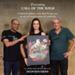 Dia Mirza Instagram - "The purpose of art is to re-present nature, not represent it." Josef Albers The 'Call of the Wild' series does exactly that. It reminds us why nature is so magical and so worthy of being celebrated every single day. Savour this soulful collaboration between The Plated Project (@theplatedproject), Sanctuary Nature Foundation (@sanctuaryasia), and yours truly and enabled by Exceed Entertainment (@exceedentertainment). I couldn't be prouder or happier to share it with you 🙃 Immerse yourself in 10 stunning pieces of art envisioning the harmonious co-existence of humanity and nature. Created by 7 exceptional Indian artists, these 50 limited-edition pieces are one-of-a-kind and all proceeds they generate will go towards nurturing our planet via the Sanctuary Nature Foundation 🌏🐯💙 A huge shoutout to Chitresh Sinha @chitreshsinha83 , the CEO and Founder of The Plated Project, and Bittu Sahgal, the Founder of Sanctuary Nature Foundation, for their collaborative vision that shaped this venture; and @afsarzaidi, the Founder and Enabler at Exceed Entertainment (@exceedentertainment) for facilitating this project. Explore the 'Call of the Wild' collection at www.theplatedproject (@theplatedproject) and make these little treasures a part of your world. Big shout out to the artists who've joined us in this cause @svabhukohli @studioganta @doodle_dabba @tanyatimble @harshnamdeo_ @somehipstername @shreyasea 🙏🏻🙏🏻 #newlaunch #theplatedproject #callofthewild #launch #collab #artagainsthunger #wild #diamirza #sanctuaryasia #newcollection #embracingnature @bittusahgal @carapiranha @miss_butterfingers @shruti8711 🐯 Videography and Photography: @ikshitpatel Makeup: @shraddhamishra8 Hairstylist: @tejisinghofficial