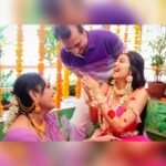 Digangana Suryavanshi Instagram - The birthday ritual❤️ #26 #princesse Makeup: @shapeyourface_withyj Hair: @makeoverbysejalthakkar Outfit: @kamli_fashion #diganganasuryavanshi