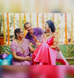 Digangana Suryavanshi Instagram - The birthday ritual❤️ #26 #princesse 

Makeup: @shapeyourface_withyj
Hair: @makeoverbysejalthakkar
Outfit: @kamli_fashion

#diganganasuryavanshi