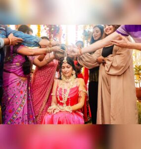Digangana Suryavanshi Instagram - The birthday ritual❤️ #26 #princesse 

Makeup: @shapeyourface_withyj
Hair: @makeoverbysejalthakkar
Outfit: @kamli_fashion

#diganganasuryavanshi