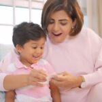 Disha Madan Instagram - Vian always surprises me with his curiosity and growing talents. Like this time, when he did a cart wheel which left me amazed! Thanks to @kinderind, which keeps his imagination and creativity going! Here’s to the khas feeling which always makes me and Vian smile. #KinderJoy #IsmeKuchKhaasHai #Ad