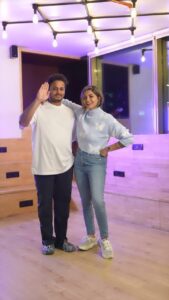 Disha Madan Instagram - #Dance101 with the very special @just_neel_things 😄 
101 minute nahi milega Neel 😂
#kaavaalaa #CreateTogether