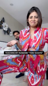 Disha Madan Instagram - #Dance101 X Husband ✨(Episode 06)
I had to make my husband shake a leg to this track! Is it just me or is @shashankvasuki kinda getting better at this? 😂
