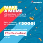 Disha Madan Instagram - Have you ever thought making a meme on your friend could make you win a pizza ? Make a meme with you and your bestie having a lit time over Pizzas and 3 lucky winners can get exclusive @dominos_india coupons worth 5000/- each. Post your meme (tag Domino’s) or DM it to @dominos_india and see if you're lucky enough..!! #ad #yourbestiestreat #friendshipday #dominosindia #pizza