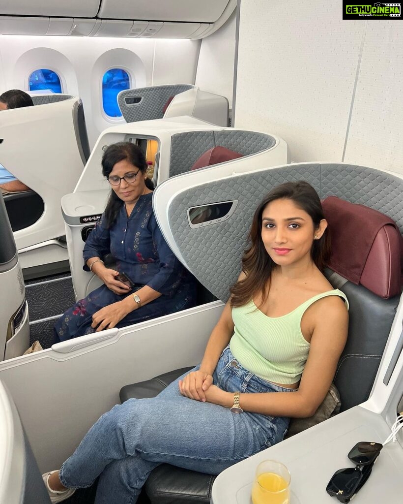 Donal Bisht Instagram - Travelling with mom is always best ❤️ ✈️ #bestfriends #bestcompanion . . . . . . . . . . . . . . . . . . . . . #girl #travel #diva #hot #explore #donalbisht #elegence #instagood #instamood #goodvibes #happy #craft #pictureoftheday #best #beautiful #dress #love #pink #instagram #instamood #instalike #blessed #actor #lifestyle #vacay #glam #beautiful #morning #airplane #travel #businessclass Flight Mode
