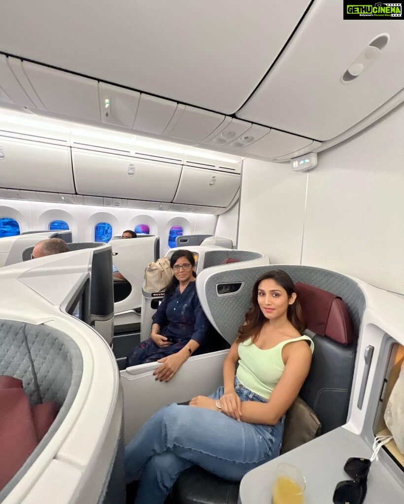Donal Bisht Instagram - Travelling with mom is always best ❤️ ✈️ #bestfriends #bestcompanion . . . . . . . . . . . . . . . . . . . . . #girl #travel #diva #hot #explore #donalbisht #elegence #instagood #instamood #goodvibes #happy #craft #pictureoftheday #best #beautiful #dress #love #pink #instagram #instamood #instalike #blessed #actor #lifestyle #vacay #glam #beautiful #morning #airplane #travel #businessclass Flight Mode