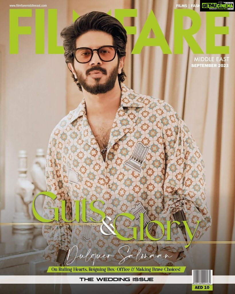 Dulquer Salmaan Instagram - Handsome, irresistibly charming and a romantic at heart – that’s Dulquer Salmaan – our September Cover Star! And while the good looks may be an added, the actor has carved his own niche with his brave and versatile choice of roles - be it a Chup or King of Kotha! As the son of the Cinema Legend Mammooty, the ‘starkid’ tag was not by his choosing and it’s an image he’s always striven to break out from early on. Not letting the actor in him being bound either by the weight of his famous father’s name or by barriers of language, genres, industries or even screen sizes, the Guns and Gulaabs star has raced towards stardom mounted purely on his own talent. “I'm not drawn to making the easier choices. I want to be afraid of what I'm going to do!” he tells our Editor Aakanksha Naval-Shetye in a candid tete-a-tete. Also in our Cover Story, read about how his wife Amaal handles the female fan adulation, what dad Mammooty has to say about his performances, and what makes DQ fearless as an actor! All this and more in our Filmfare Middle East September’s Wedding Issue! Interviewed by: @aakankshanaval_aksn Photographer: @sbk_shuhaib Make Up: @av_ratheeshcinema Hairstylist: @rohit_bhatkar @imranshaikh.730 Stylist: @harmann_kaur_2.0 Styling Team: @anokha_ann @poojakaranam Outfit: @kanikagoyallabel Accessories: @barryjohnshop Managed by: @vaishalib2907 PR: @think_talkies Cover Designed By: @iamitcreates Video Credit: @jefclick @yasirstudios1986 . . . . . . #filmfareme #ffme #ffmecoverstar #filmfaremiddleeast #cover #dulquersalmaan #southsuperstar #gunsandgulaabs #weddingissue #septembercoverstar #septemberissue #magazine #dubaimagazine