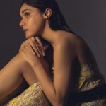 Eisha Singh Instagram - "A lot of people tell me I'm a bit dreamy. But I like the idea of that. Of being somewhere else."🌙 . . . Photographer : @vaspaan_shroff Styled by- @purvabansal5 Outfit- @dvfashionstudio makeup- @garg_kinjal Hair- @farah_kadkotra Location- @thehoneststudios @thehonestillustrationss Team- @oceanmediapr