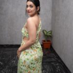 Esha Kansara Instagram - Sick & sleep deprived but still gotta look good! 🤟🌸🫶🙋🏻‍♀️ #3ekka promotions in Surat! Styled by @styleitwithniki Dress @fadorieofficial Earrings @kenayosha Photography @thedepthsoffield_