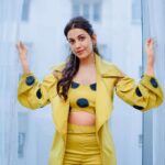 Esha Kansara Instagram - 🍀🍀🍀 Styled by - @styleitwithniki Photography - @i_m_lucky_sing__ Green coord set- @flairthestudio Jewellery-@kenayosha