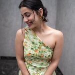 Esha Kansara Instagram - Sick & sleep deprived but still gotta look good! 🤟🌸🫶🙋🏻‍♀️ #3ekka promotions in Surat! Styled by @styleitwithniki Dress @fadorieofficial Earrings @kenayosha Photography @thedepthsoffield_