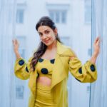 Esha Kansara Instagram - 🍀🍀🍀 Styled by - @styleitwithniki Photography - @i_m_lucky_sing__ Green coord set- @flairthestudio Jewellery-@kenayosha