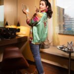 Esha Kansara Instagram - 3 ekka promotion’s hotel room stories! 🥳🥹 @styleitwithniki 🫶 Photography @devanshdigitalphotography Jacket- @capisvirleo Earings- @bitch_plz_accessories Ring and bracelet- @equiivalence