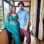 Eshanya Maheshwari Instagram - Hum Tho Ganesh Chaturthi Ke Deewane Hain 😇✨🙏 Saree by @sochstories #ganeshchaturthi #ganesha #ganpati #saree #sareelove #esshanya