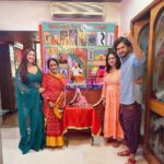 Eshanya Maheshwari Instagram - Hum Tho Ganesh Chaturthi Ke Deewane Hain 😇✨🙏 Saree by @sochstories #ganeshchaturthi #ganesha #ganpati #saree #sareelove #esshanya