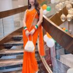 Eshanya Maheshwari Instagram - Happy Independence Day 🇮🇳 "A nation's culture resides in the hearts and in the soul of its people." Styled by @maheshwariswathi 📍- @jpinfra #happyindependenceday #independenceday #15thaugust #esshanya #india #celebration Jp North Gardencity