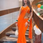 Eshanya Maheshwari Instagram - Happy Independence Day 🇮🇳 "A nation's culture resides in the hearts and in the soul of its people." Styled by @maheshwariswathi 📍- @jpinfra #happyindependenceday #independenceday #15thaugust #esshanya #india #celebration Jp North Gardencity
