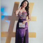 Eshanya Maheshwari Instagram - What’s My Hashtag…..? 👇🏻 #LifestlyeInfluenerOfTheYear 💜 Thank you @exhibitmagazine For This Recognition And Encouragement. Truly Grateful And What An Amazing Night ✨ Totally #TheViralNightOdTheYear 🤩😅 Outfit- @maheshwariswathi 💜 Shot by - @shubz.photo #ExhibitMagazine #InfluencEX23 #Lifestlyeinfluencer #Esshanya JW Marriott Goa