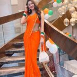 Eshanya Maheshwari Instagram - Happy Independence Day 🇮🇳 "A nation's culture resides in the hearts and in the soul of its people." Styled by @maheshwariswathi 📍- @jpinfra #happyindependenceday #independenceday #15thaugust #esshanya #india #celebration Jp North Gardencity