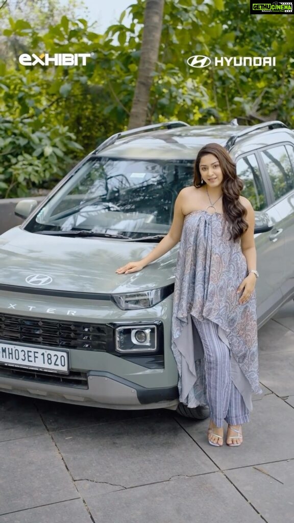 Eshanya Maheshwari Instagram - My time with the new Hyundai Exter allowed me to step into the adventurous outdoors with maximized confidence and minimal hassle. I love how this SUV has so many features and happens to be so nifty in the city! I urge all of you to experience it yourselves. @hyundaiindia #HyundaiIndia #HyundaiExter #Hyundai #Thinkoutside #IloveHyundai #Ad