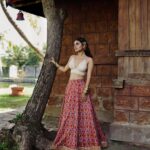 Esther Anil Instagram - 🪷🪷🪷🪷 _________________________ Styling : @amritha_lakshmi___ @styledby_al_ Photography : @merin__georg Make up and hair: @sreegeshvasan_makeupartist Costume : @thehouseofkemp Accesories : @goodwillcollectionskerala Earcuff : @beadsart_hairvine Location : @kondai_lip_resort Special thanks : @book_vacations