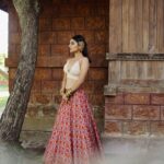 Esther Anil Instagram - 🪷🪷🪷🪷 _________________________ Styling : @amritha_lakshmi___ @styledby_al_ Photography : @merin__georg Make up and hair: @sreegeshvasan_makeupartist Costume : @thehouseofkemp Accesories : @goodwillcollectionskerala Earcuff : @beadsart_hairvine Location : @kondai_lip_resort Special thanks : @book_vacations