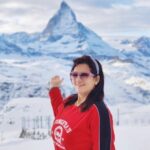 Falguni Rajani Instagram - I m in love with switzerland❤️ #solotraveller #nomadlife #keeptravelling #vagabond #couchsurfing #backpacker #switzerland #zermatt #matterhorn #bahn Matterhorn - Zermatt, Switzerland