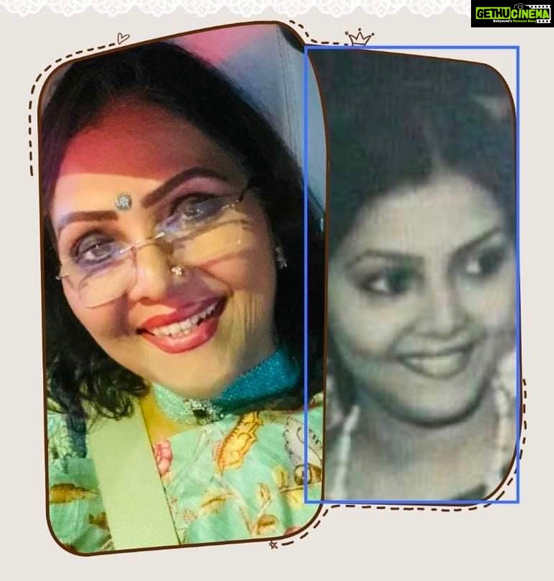 Fathima Babu Instagram - The black and white pic was clicked in the year 1989 and the color photo was taken 10 days ago