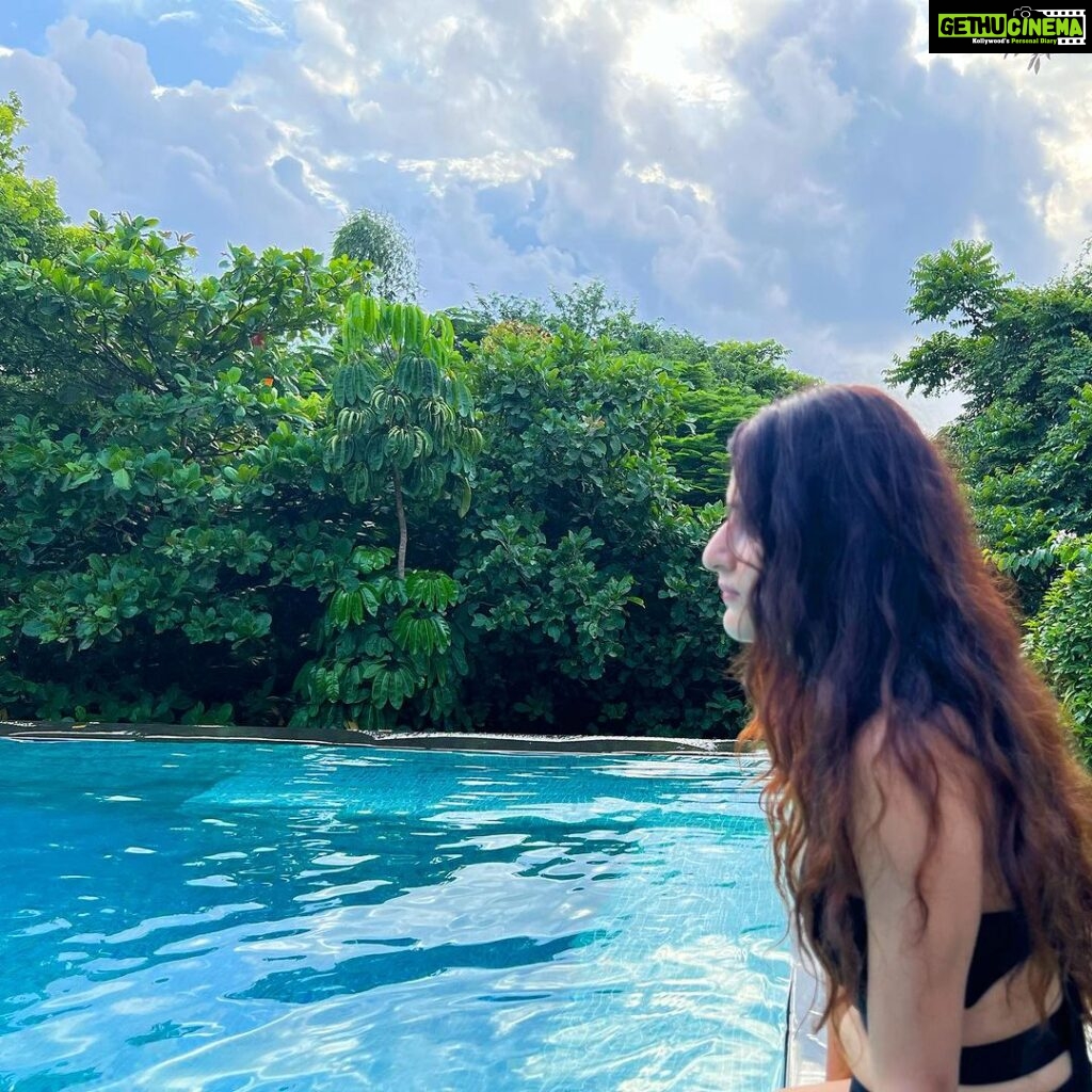 Fatima Sana Shaikh Instagram - This stay couldn’t have been more perfect. Thank you @airbnb for partnering with me. The house was stunning, it was quiet and calm. I had no idea I could be so obsessed with a pond full of fish. And more than any thing else I met people I could call friends for life. The hosts of the house, Sucheta and Hans are probably the most generous and kindest souls I have ever met. I could hear their stories about their lives for hours. I feel blessed to have met them and their family. They have welcomed us with such heart. @summertimevillagoa Goa India