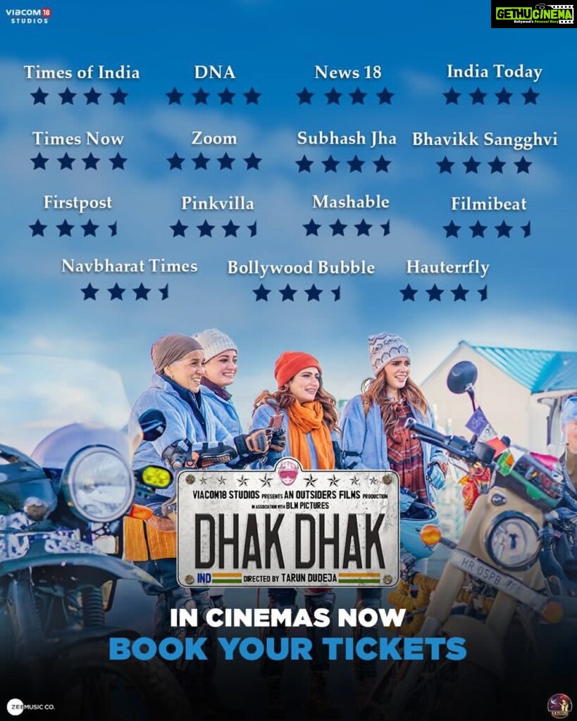 Fatima Sana Shaikh Instagram - Feeling blessed ♥ Thank you for all the love and positivity♥ It is so overwhelming to see that our labour of love is being appreciated. #dhakdhak in cinema’s now! Don’t miss it. #RatnaPathakShah @diamirzaofficial @sanjanasanghi96 @taapsee #KevinVaz @ajit_andhare @pranjalnk @aayush_blm @dudeja_sahaab @parijat_joshi @jasminesandlas @Viacom18Studios #OutsidersFilms @blmpictures @zeemusiccompany