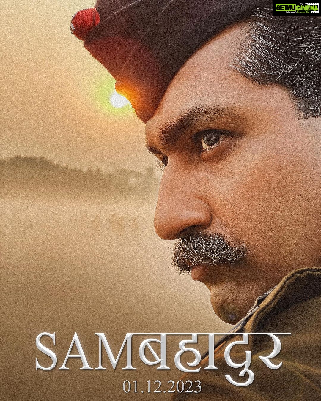 Fatima Sana Shaikh Instagram - His Life. Our History. #Samबहादुर Teaser out tomorrow. In cinemas 1.12.2023 @meghnagulzar @vickykaushal09 @sanyamalhotra_ @ronnie.screwvala @mohdzeeshanayyub @neerajkabi @realgovindnamdev #AnjanSrivastav @bhavani.iyer @ishantanus @rsvpmovies @maharrshshah @zeemusiccompany #sambahadur