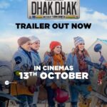 Fatima Sana Shaikh Instagram - Sometimes, taking a chance is all you need to do, to live your dreams. Here’s our epic adventure to Khardung La ⛰️ #DhakDhak trailer out NOW. In cinemas 13th October. #RatnaPathakShah @diamirzaofficial @fatimasanashaikh @sanjanasanghi96 @taapsee #KevinVaz @ajit_andhare @pranjalnk @aayush_blm @dudeja_sahaab @parijat_joshi @Viacom18Studios #OutsidersFilms @blmpictures @zeemusiccompany