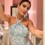 Fatima Sana Shaikh Instagram - This dress made me feel happy 👗 Styled by @kshitijkankaria @karishma.diwan Wearing @summersomewhereshop