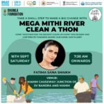 Fatima Sana Shaikh Instagram - The MITHI river is calling for immediate action. The 17.8km long river is heavilyy polluted resulting in biodiversity loss. Join me on 16th September, Saturday morning 7:30am with the @bhamlafoundation and @earthpoetry_india to save OUR MITHI! The MEGA #MITHIRIVER #CLEANATHON is a initiative to save our ecosystem. Let’s be there! Let’s save MITHI together! itsrahulshewale @narwekarrahulmla @saherbhamla