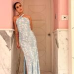 Fatima Sana Shaikh Instagram - This dress made me feel happy 👗 Styled by @kshitijkankaria @karishma.diwan Wearing @summersomewhereshop