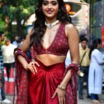 Gayatri Bhardwaj Instagram - Team #TigerNageswaraRao at @indiasgottalentofficial ✨ Had the best time everrrr!❤️ Outfit - @labelnityabajaj @nitya_bbirla Neckpiece : @rubans.in Rings and kada : @kushalsfashionjewellery Styled by- @juhi.ali Makeup and hair @shivani.shettyehmua @timestalent @reema_rathod @rishubartaria