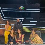 Gayatri Bhardwaj Instagram - Team #TigerNageswaraRao at @indiasgottalentofficial ✨ Had the best time everrrr!❤️ Outfit - @labelnityabajaj @nitya_bbirla Neckpiece : @rubans.in Rings and kada : @kushalsfashionjewellery Styled by- @juhi.ali Makeup and hair @shivani.shettyehmua @timestalent @reema_rathod @rishubartaria