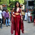 Gayatri Bhardwaj Instagram - Team #TigerNageswaraRao at @indiasgottalentofficial ✨ Had the best time everrrr!❤️ Outfit - @labelnityabajaj @nitya_bbirla Neckpiece : @rubans.in Rings and kada : @kushalsfashionjewellery Styled by- @juhi.ali Makeup and hair @shivani.shettyehmua @timestalent @reema_rathod @rishubartaria