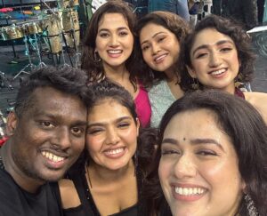 Girija Oak Instagram - What an evening this was! 

Cannot thank the lovely lovely people of Shri Sairam College, Chennai for all the love! I have been an ardent fan of Tamil cinema and @atlee47 sir’s films specially. I shall be eternally grateful to him for having me onboard this crazy crazy adventure called Jawan! Working with @iamsrk
was a dream come true!
@priyaatlee thank you for your love and support and chocolates!!! 

Meeting my girls @leharkhan @jhalliverse @sanjeeta11 @sanyamalhotra_ @pillumani has to be one of the best things about this experience. Each of them has a piece of my heart and they are all phenomenal women. I love you all so so so much!!!