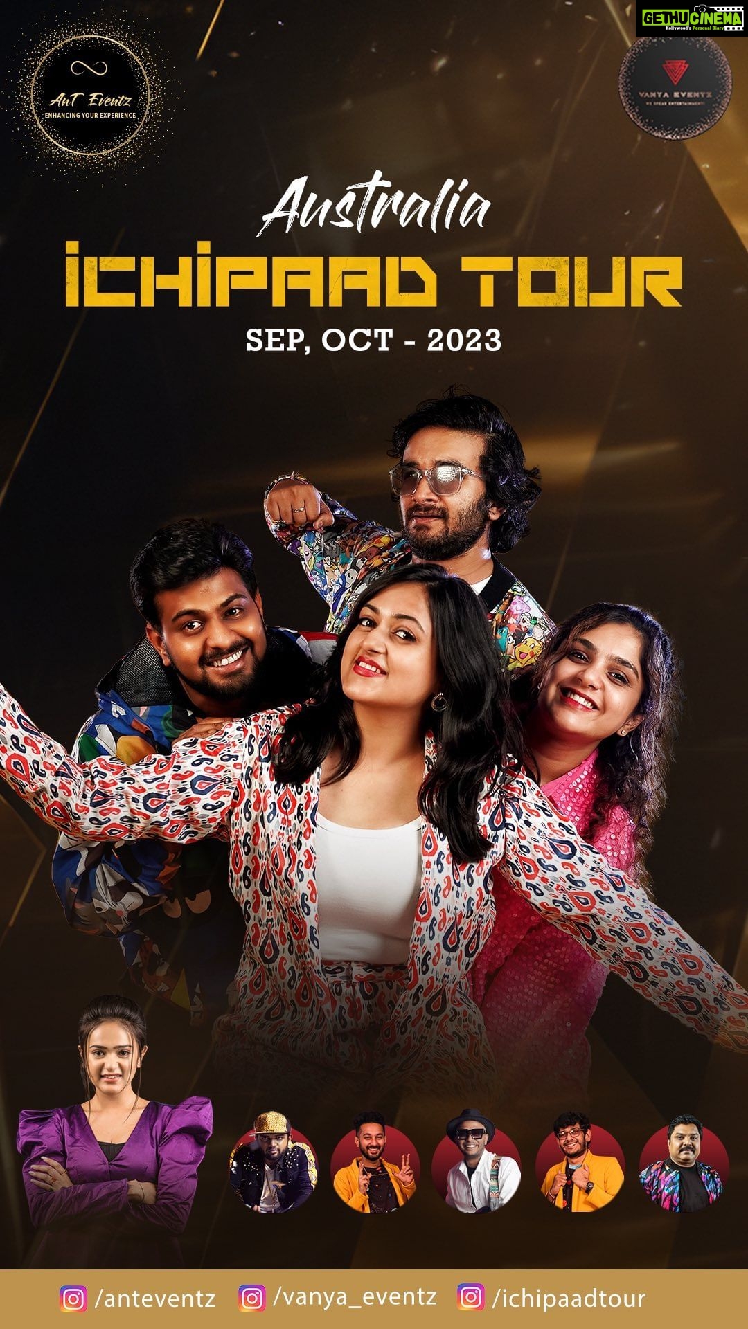 Harika Narayan Instagram - Australia, grab your tickets to ICHIPAAD with @ichipaadtour from September 9th! Thanks to @musicthaman sir for launching the promo 🤩 @saketh_komanduri @harika_narayan @sruthiranjani @maahaaproject @maahaamc @shashankalamuru @baidurjyabanerjee @krishnabharadwaj.music @srspd_20 @dj.bob.dj @sri_satya_ @anteventz @vanyaeventz #ichipaadtour #australia #brisbane #adelaide #sydney #melbourne