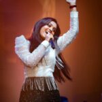 Haripriya Instagram - I Love being on stage 🤍💚🎶🧿 Clicks by @maduranraj . . . #Haripriya #haripriyasinger