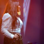 Haripriya Instagram - I Love being on stage 🤍💚🎶🧿 Clicks by @maduranraj . . . #Haripriya #haripriyasinger