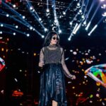 Haripriya Instagram - Pictures from U1 live in chennai. 🌹🖤 Outfit by @styl_chennai Pics by @k_studios_india #u1 #live #chennai #concert #haripriya #haripriyasinger #onstage YMCA, Chennai