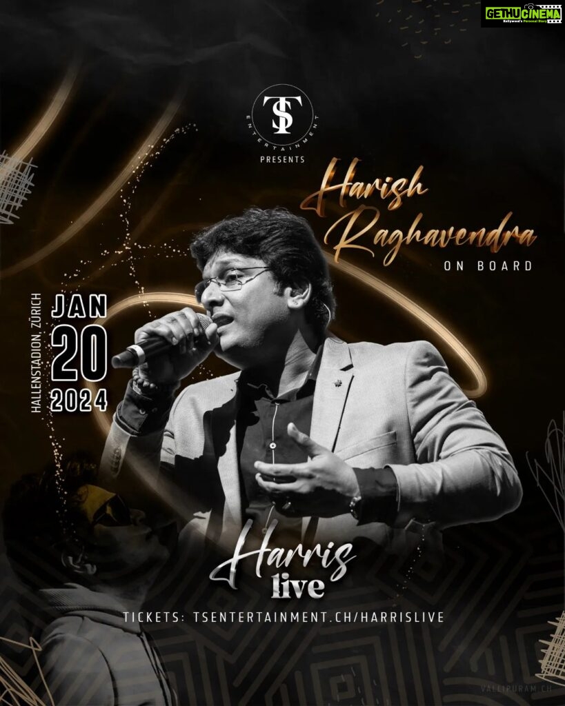 Harris Jayaraj Instagram - . 🎤 WELCOME ON BOARD - HARISH RAGHAVENDRA 🎶 We're thrilled to have this legendary singer, known for his iconic hits from the early 2000s and his incredible collaboration with Harris Jayaraj since day one. Their combo has always been pure magic! 🔮✨ Don't miss out on the chance to witness this musical legend in action. Grab your tickets now and let's create unforgettable memories together! 🎟🏃 #HarrisJeyarajLive2024 #SwitzerlandConcert #MusicMagic #harrisjayarajhits #harrisjayaraj #harrisjayarajmusical #harrisjayarajsongs #harrisjayarajfans #harrisjayarajmusic #harrisjayarajbgms #harris #harrisjayarajslovelymusic #princeofmelody #harrisjayarajfansclub #harrisjayarajbgm #harrisjayarajfansinstagram #tamilsong #melodyking #isaiminnal #trending #gvm #harrisjeyaraj #princeofmelodyharrisfans #harrishjayaraj #music #harrisjayarajmashup