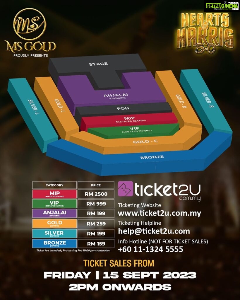 Harris Jayaraj Instagram - Tickets will be available from tomorrow, 15 September 2023 @ 2pm via www.ticket2u.com.my 🎟 Grab your tickets now for another magnificent night you will ever witness! Hearts of Harris 5.0 23 December 2023 Spice Arena, Penang Brought to you by @msgold.my⚜ @jharrisjayaraj @datoabdulmalik #HeartsofHarris #HarrisJbyMSC #malikstreams #HarrisJayaraj #liveinconcert